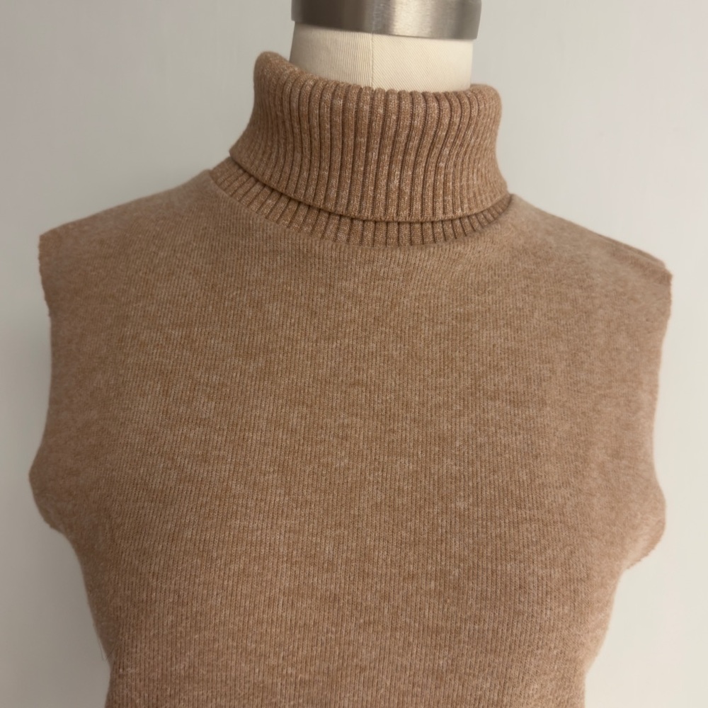 ZARA Sleeveless Turtleneck Sweater NWT - Picture 3 of 9
